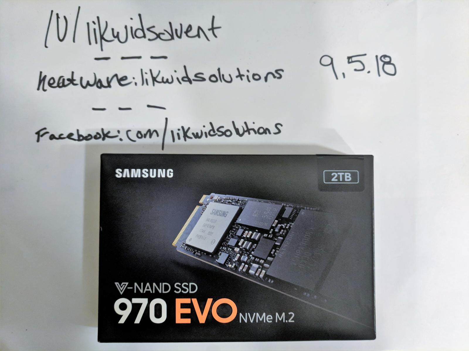 For sale Smasung 970 EVO 2TB NVMe SSD (Brand New In Box)